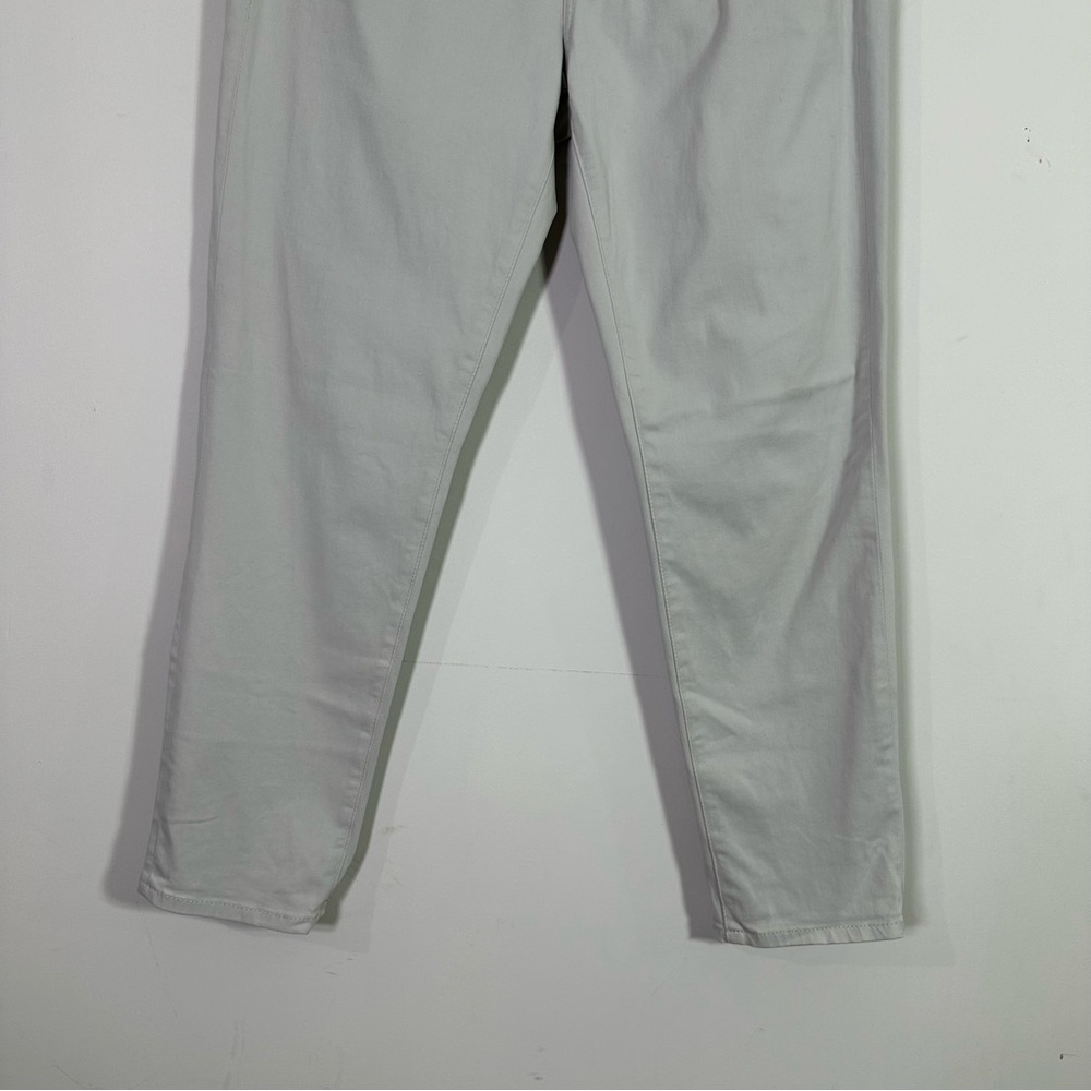 AG Adriano Goldschmied Light Gray Prima Cigarette Crop Jeans - Picture 3 of 8